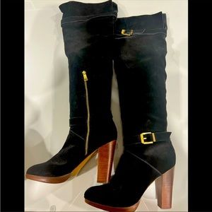 Report Signature Over the knee suede boots. SIZE 9m